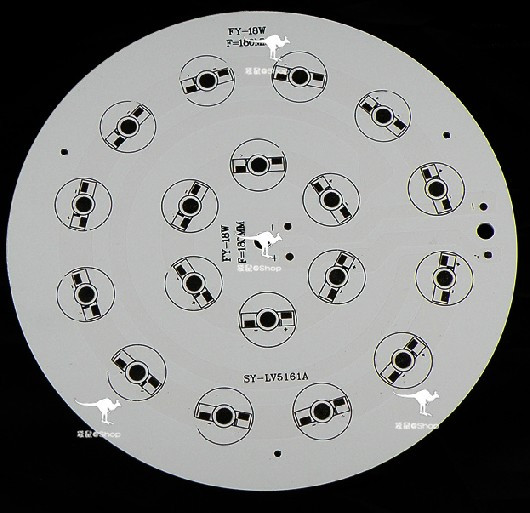 (image for) 18W LED High Power Aluminum Plate Diameter 180mm Ceiling Light Aluminum Plate